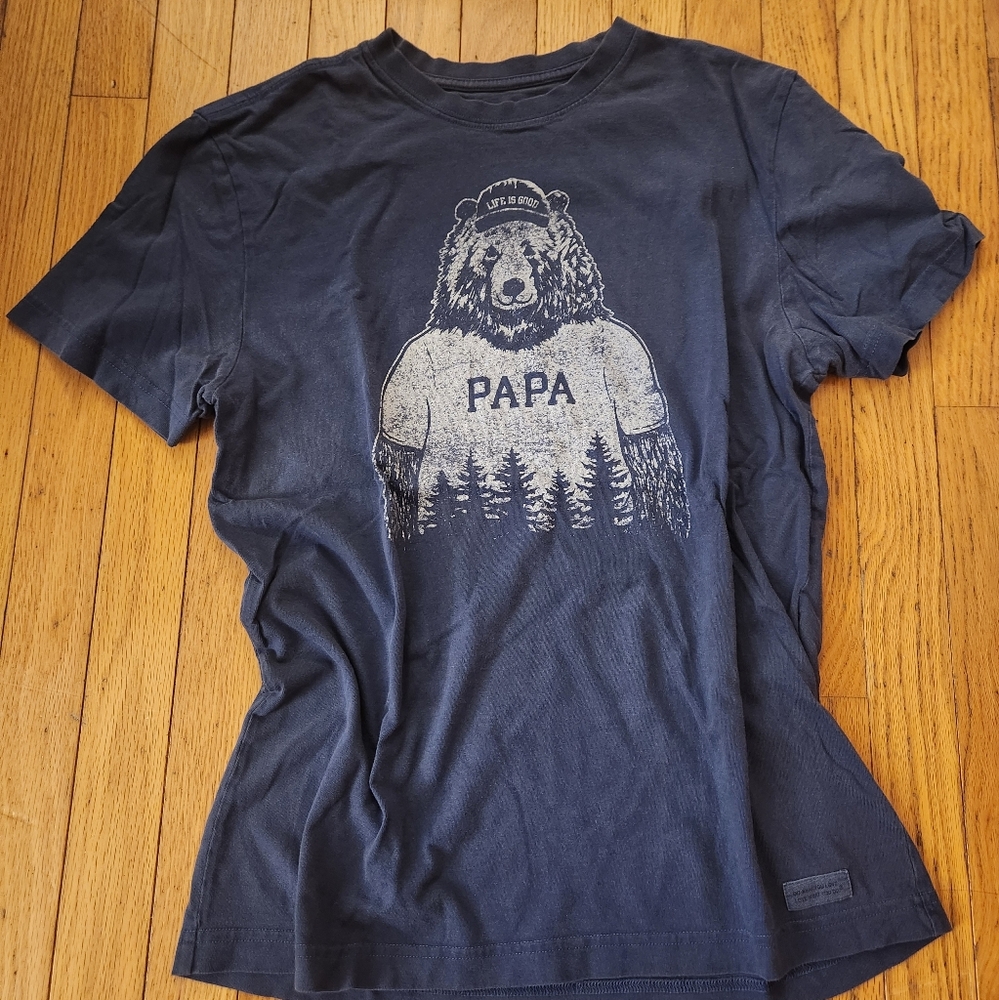 Life Is Good Papa Bear Crusher Tee